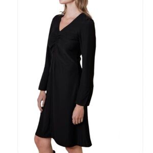 Banana  Republic Elegant Black Midi long Sleeve Dress 18